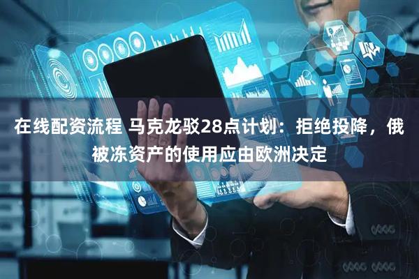 在线配资流程 马克龙驳28点计划：拒绝投降，俄被冻资产的使用应由欧洲决定